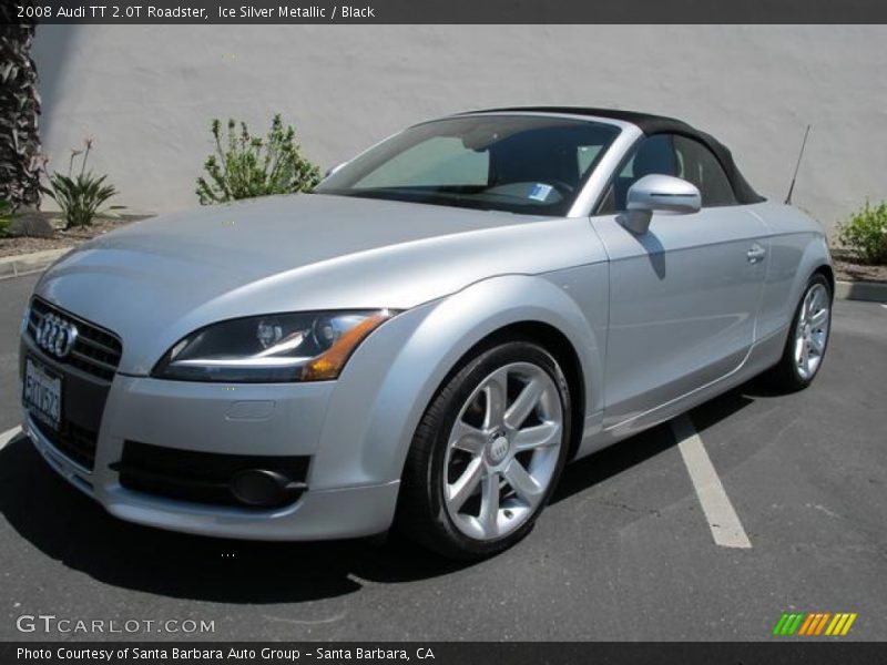 Ice Silver Metallic / Black 2008 Audi TT 2.0T Roadster