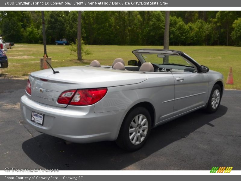 Bright Silver Metallic / Dark Slate Gray/Light Slate Gray 2008 Chrysler Sebring LX Convertible
