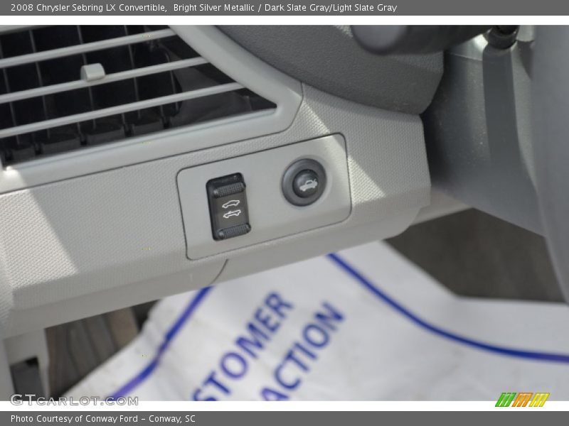 Bright Silver Metallic / Dark Slate Gray/Light Slate Gray 2008 Chrysler Sebring LX Convertible
