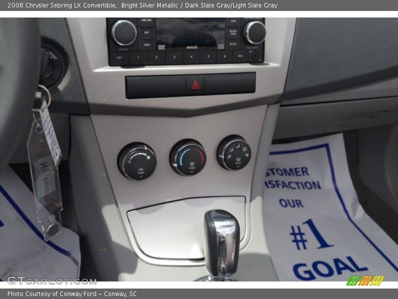 Bright Silver Metallic / Dark Slate Gray/Light Slate Gray 2008 Chrysler Sebring LX Convertible