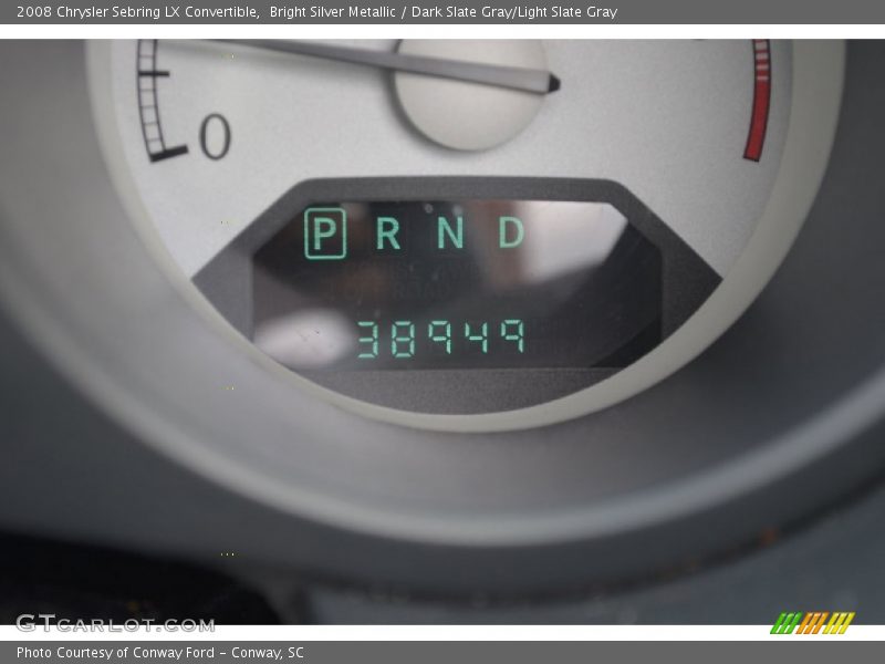 Bright Silver Metallic / Dark Slate Gray/Light Slate Gray 2008 Chrysler Sebring LX Convertible