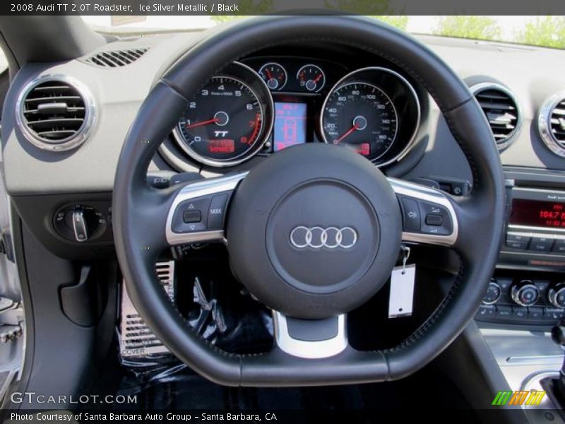 Ice Silver Metallic / Black 2008 Audi TT 2.0T Roadster