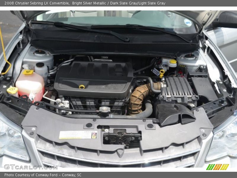Bright Silver Metallic / Dark Slate Gray/Light Slate Gray 2008 Chrysler Sebring LX Convertible