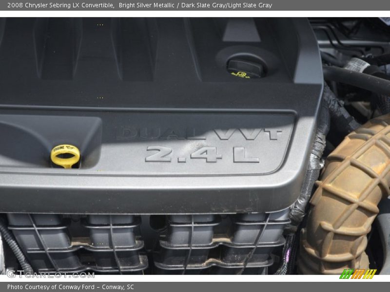 Bright Silver Metallic / Dark Slate Gray/Light Slate Gray 2008 Chrysler Sebring LX Convertible