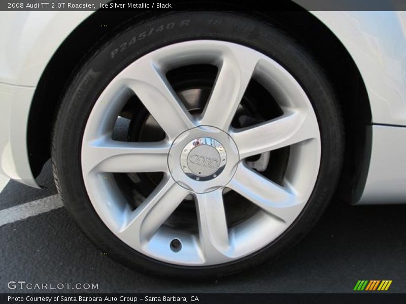 Ice Silver Metallic / Black 2008 Audi TT 2.0T Roadster