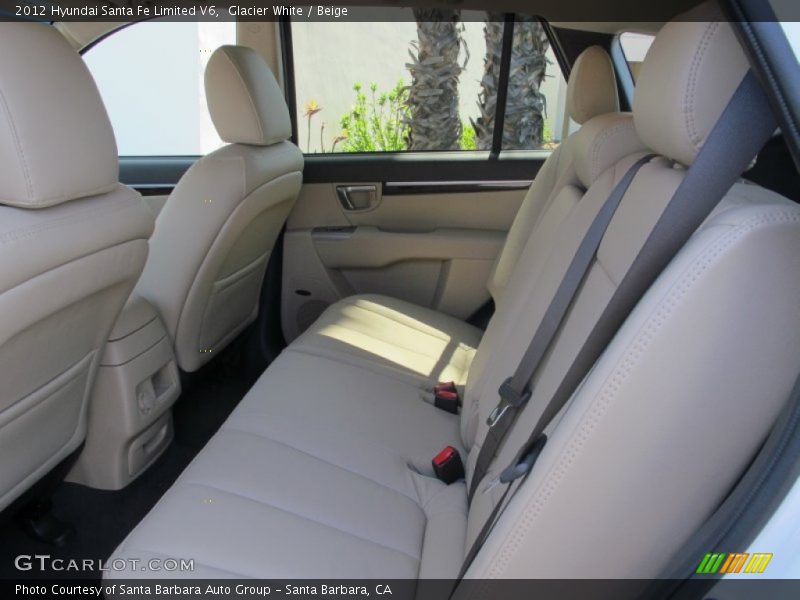 Glacier White / Beige 2012 Hyundai Santa Fe Limited V6