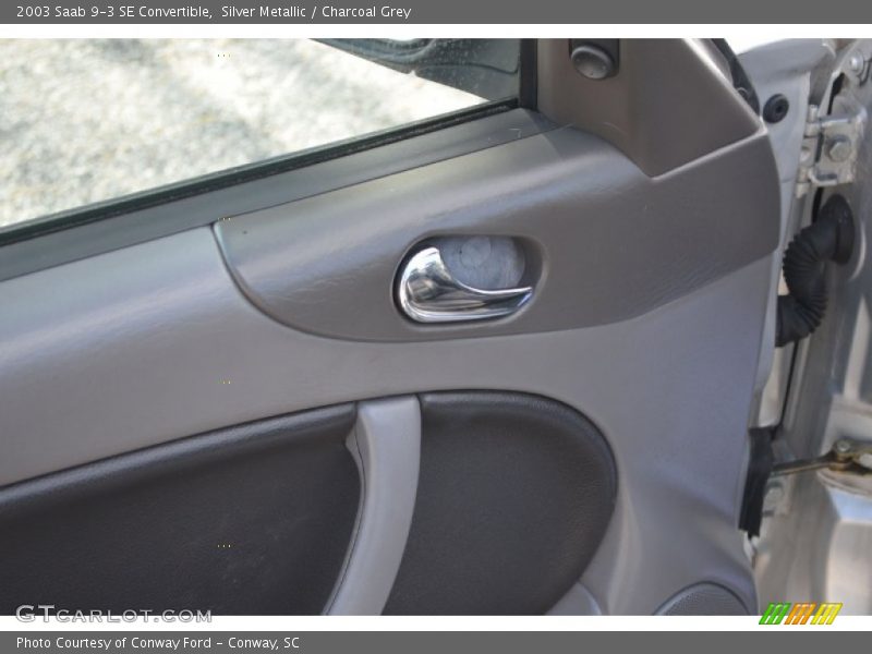 Silver Metallic / Charcoal Grey 2003 Saab 9-3 SE Convertible