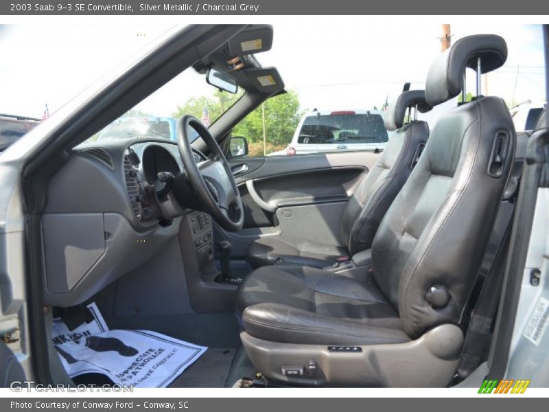 Silver Metallic / Charcoal Grey 2003 Saab 9-3 SE Convertible