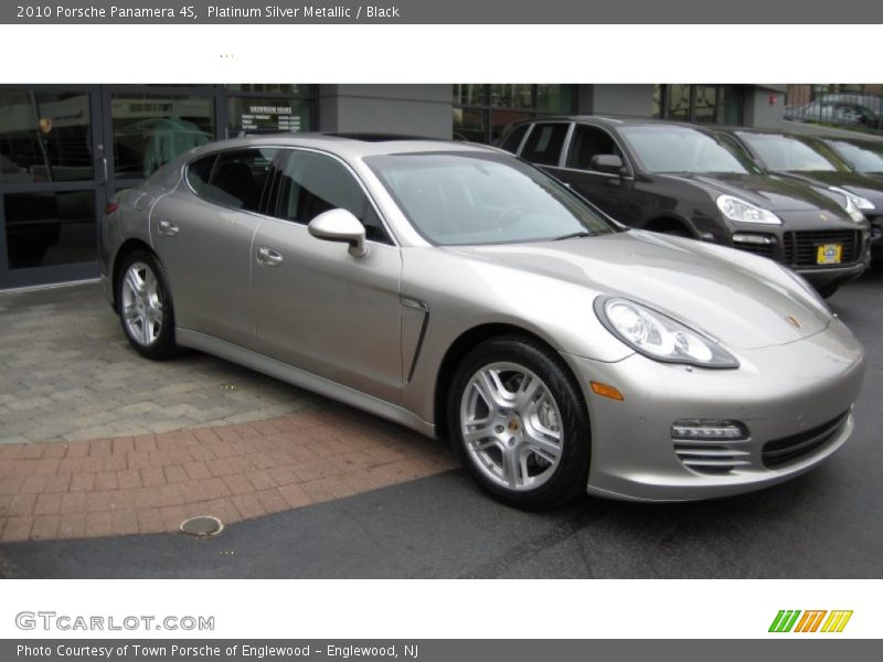 Platinum Silver Metallic / Black 2010 Porsche Panamera 4S