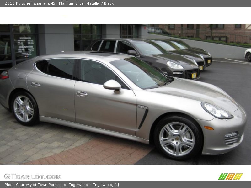 Platinum Silver Metallic / Black 2010 Porsche Panamera 4S