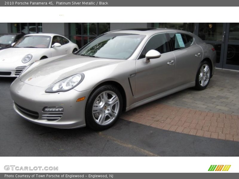 Platinum Silver Metallic / Black 2010 Porsche Panamera 4S