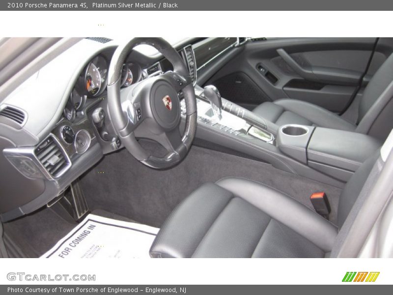 Platinum Silver Metallic / Black 2010 Porsche Panamera 4S