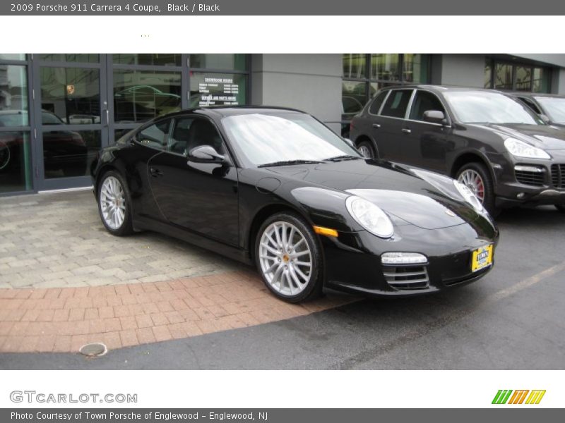 Black / Black 2009 Porsche 911 Carrera 4 Coupe