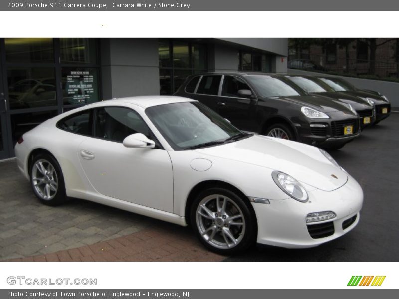 Carrara White / Stone Grey 2009 Porsche 911 Carrera Coupe