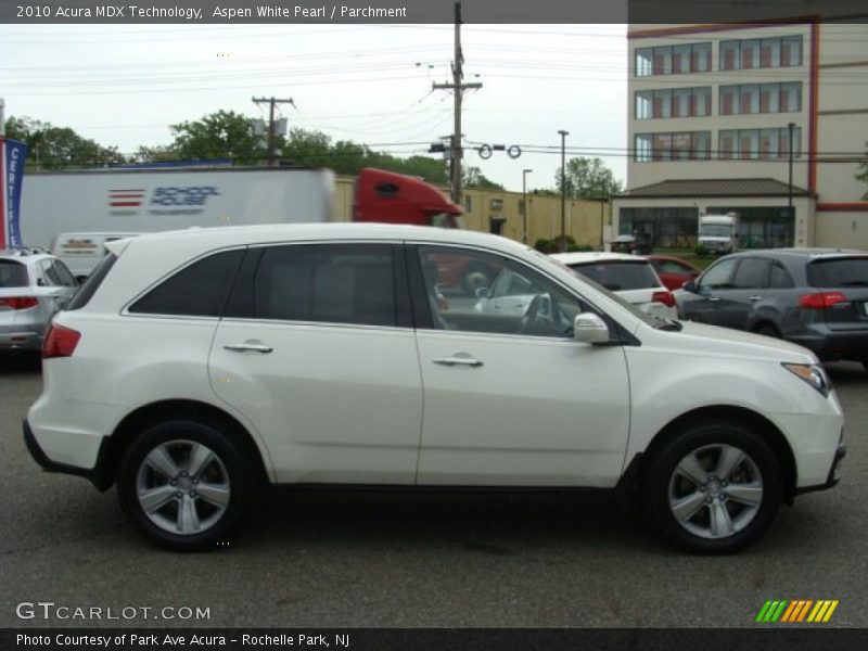 Aspen White Pearl / Parchment 2010 Acura MDX Technology