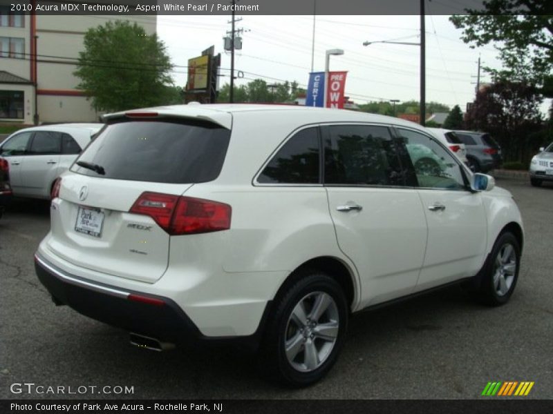 Aspen White Pearl / Parchment 2010 Acura MDX Technology
