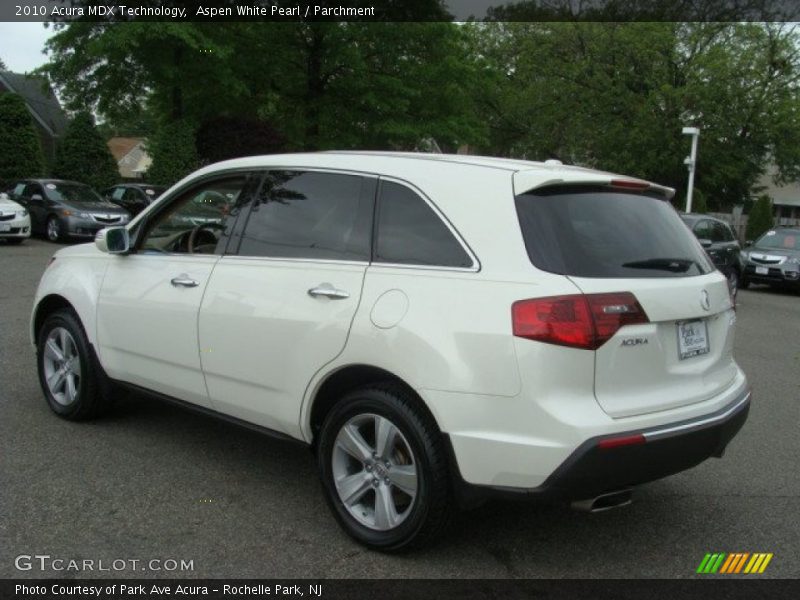 Aspen White Pearl / Parchment 2010 Acura MDX Technology