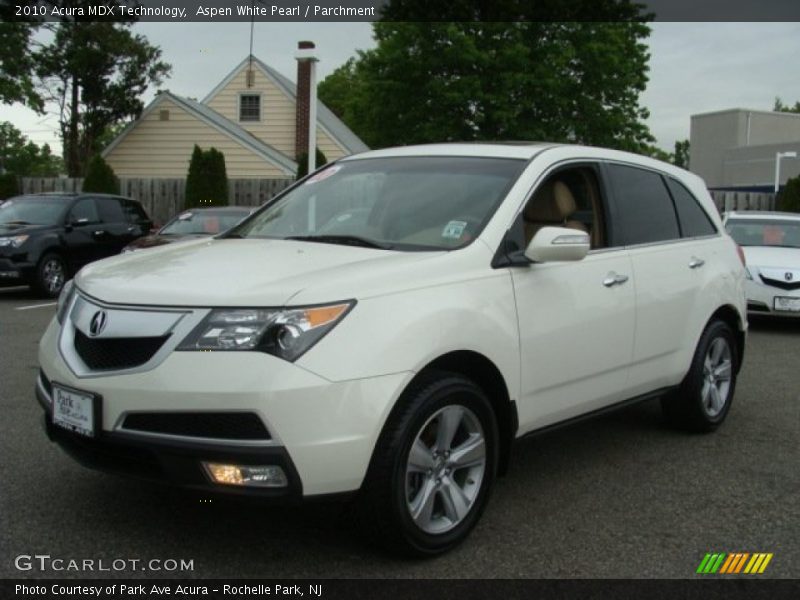 Aspen White Pearl / Parchment 2010 Acura MDX Technology