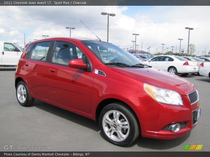 Sport Red / Charcoal 2011 Chevrolet Aveo Aveo5 LT