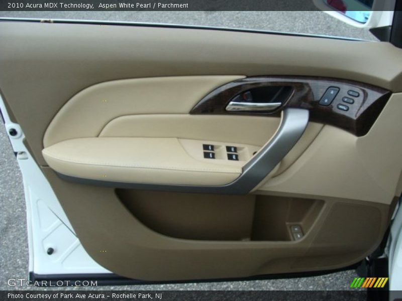 Aspen White Pearl / Parchment 2010 Acura MDX Technology