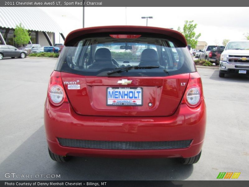 Sport Red / Charcoal 2011 Chevrolet Aveo Aveo5 LT