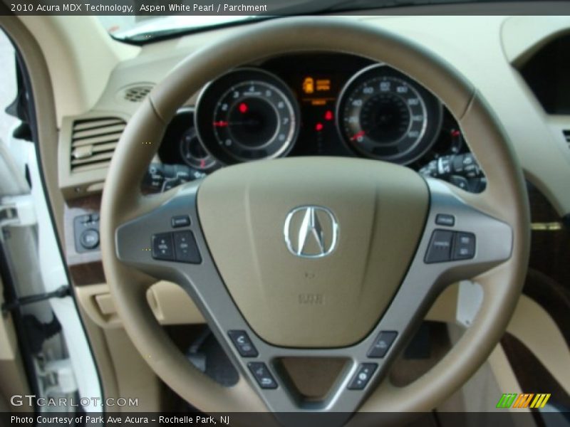 Aspen White Pearl / Parchment 2010 Acura MDX Technology