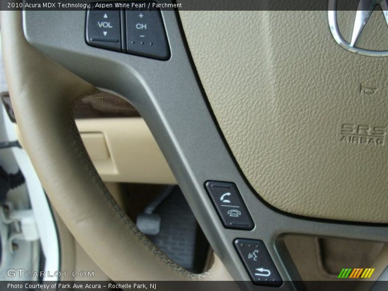 Aspen White Pearl / Parchment 2010 Acura MDX Technology