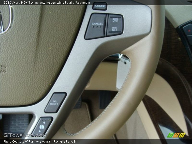 Aspen White Pearl / Parchment 2010 Acura MDX Technology