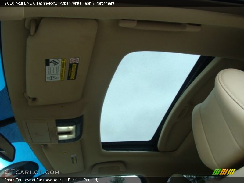 Aspen White Pearl / Parchment 2010 Acura MDX Technology