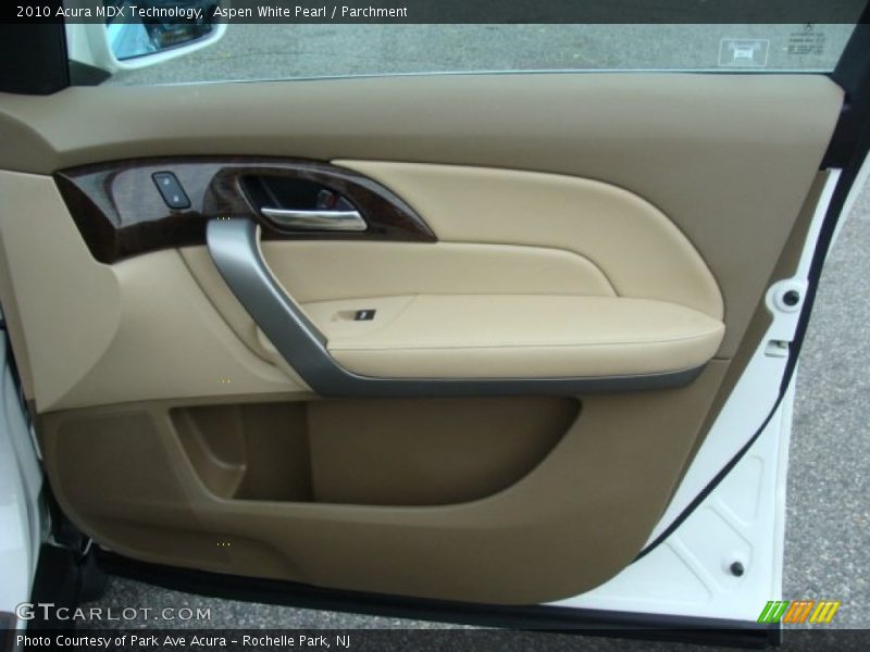 Aspen White Pearl / Parchment 2010 Acura MDX Technology