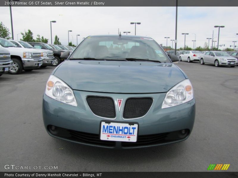 Silver Green Metallic / Ebony 2009 Pontiac G6 GT Sedan