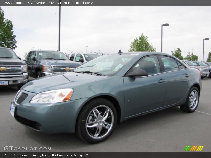 Silver Green Metallic / Ebony 2009 Pontiac G6 GT Sedan