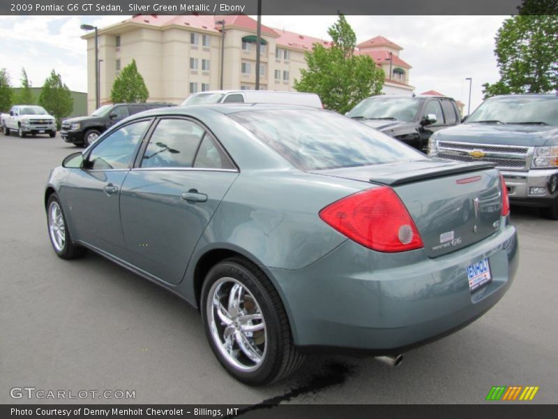 Silver Green Metallic / Ebony 2009 Pontiac G6 GT Sedan