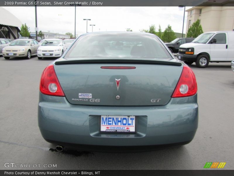 Silver Green Metallic / Ebony 2009 Pontiac G6 GT Sedan