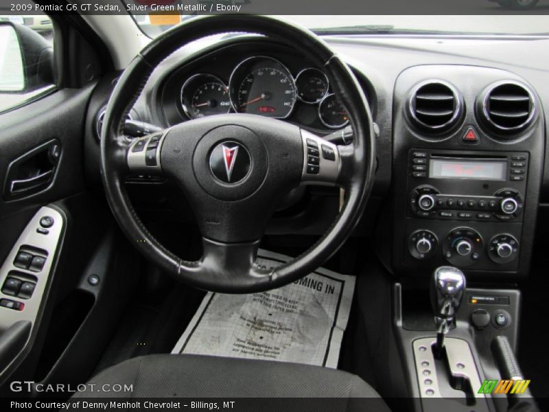 Silver Green Metallic / Ebony 2009 Pontiac G6 GT Sedan