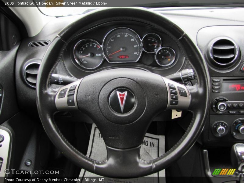 Silver Green Metallic / Ebony 2009 Pontiac G6 GT Sedan