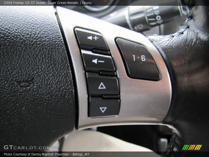 Silver Green Metallic / Ebony 2009 Pontiac G6 GT Sedan