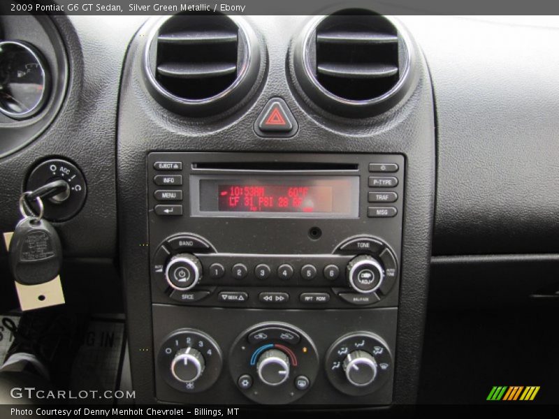 Silver Green Metallic / Ebony 2009 Pontiac G6 GT Sedan