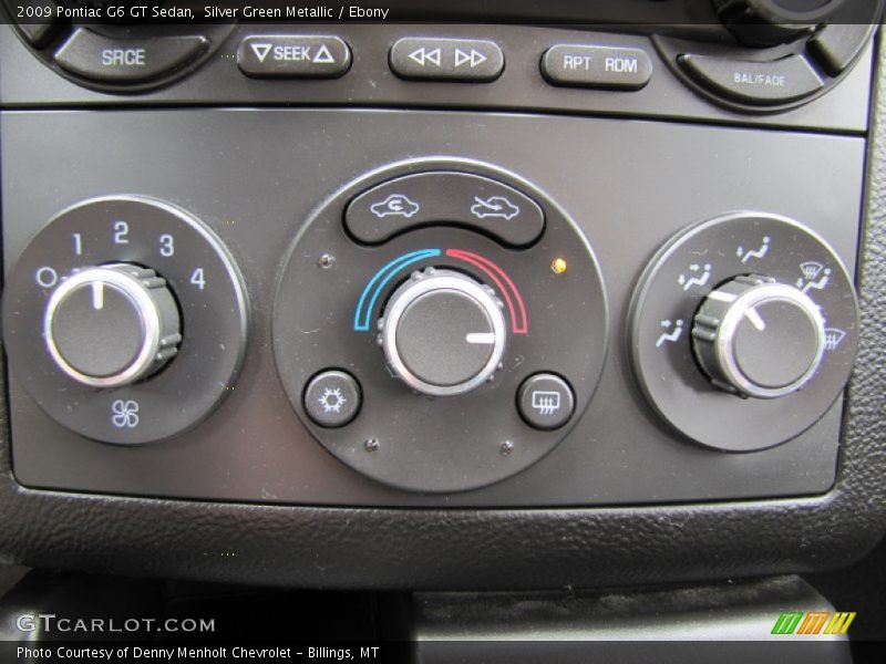 Silver Green Metallic / Ebony 2009 Pontiac G6 GT Sedan