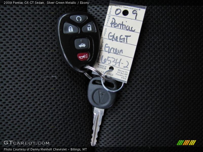 Silver Green Metallic / Ebony 2009 Pontiac G6 GT Sedan