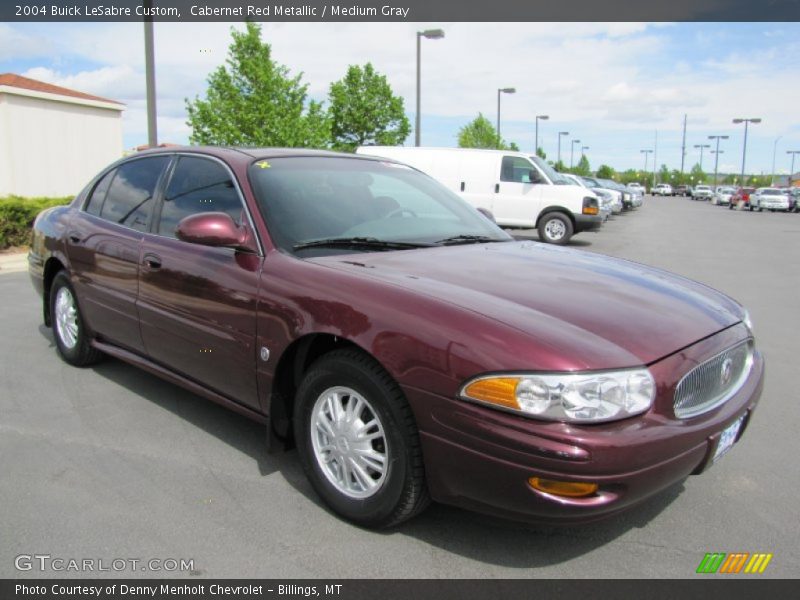 Cabernet Red Metallic / Medium Gray 2004 Buick LeSabre Custom