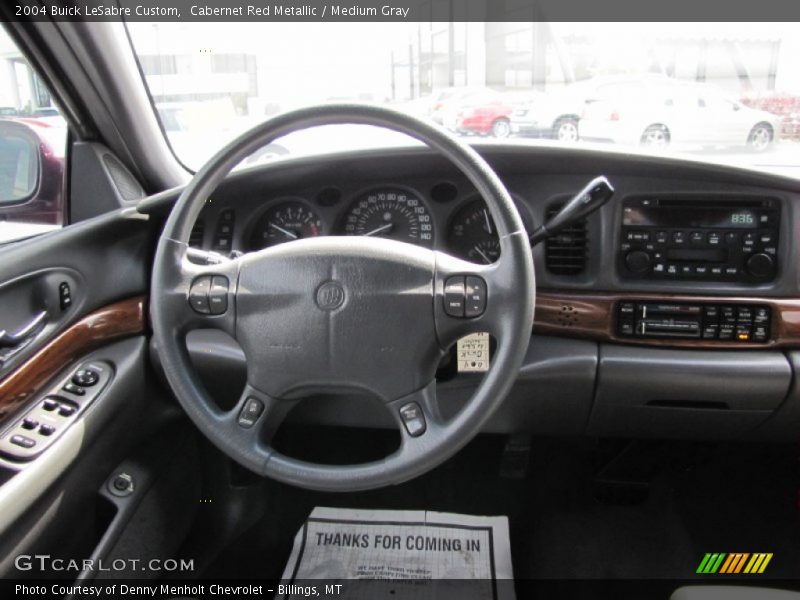 Cabernet Red Metallic / Medium Gray 2004 Buick LeSabre Custom