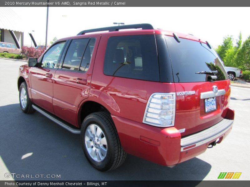 Sangria Red Metallic / Camel 2010 Mercury Mountaineer V6 AWD