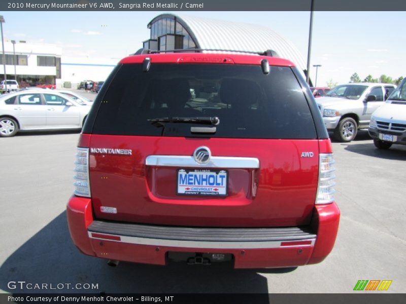 Sangria Red Metallic / Camel 2010 Mercury Mountaineer V6 AWD