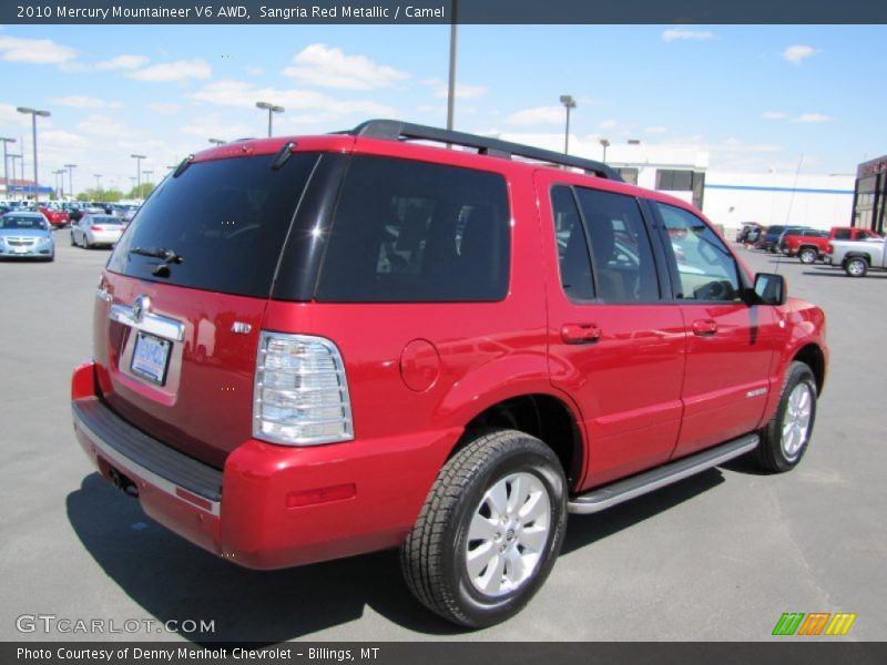 Sangria Red Metallic / Camel 2010 Mercury Mountaineer V6 AWD