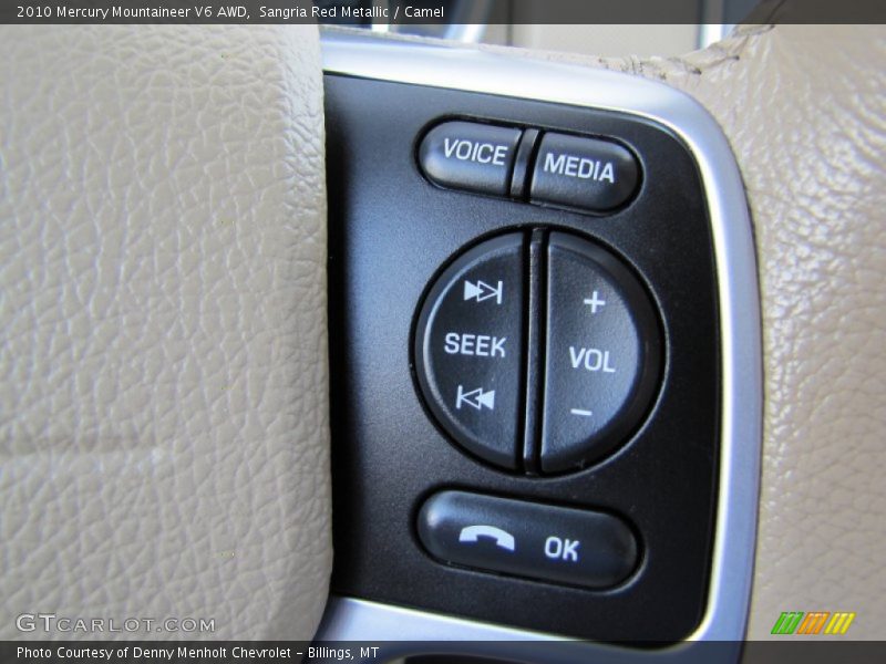 Sangria Red Metallic / Camel 2010 Mercury Mountaineer V6 AWD
