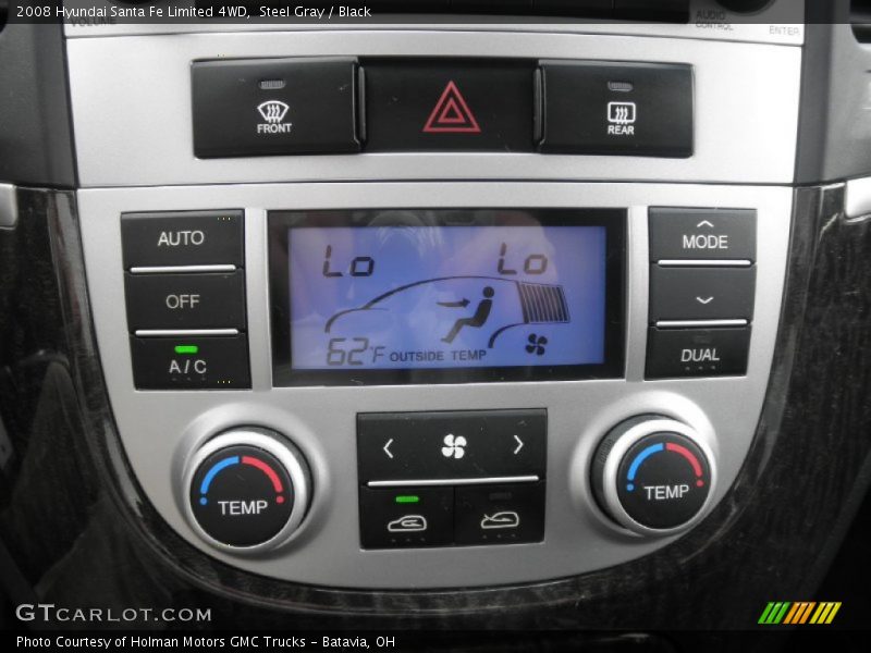 Steel Gray / Black 2008 Hyundai Santa Fe Limited 4WD