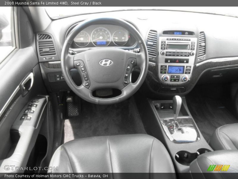 Steel Gray / Black 2008 Hyundai Santa Fe Limited 4WD