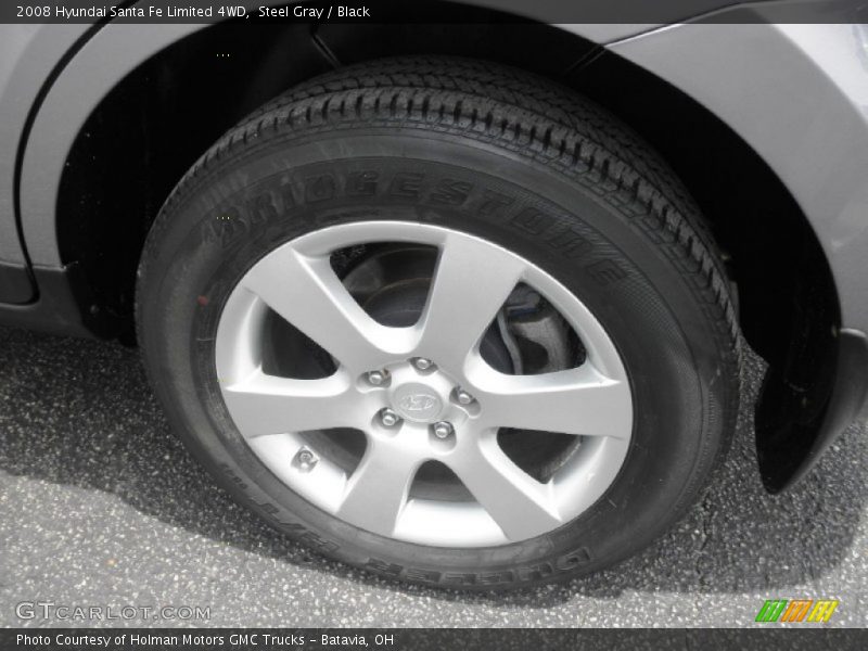 Steel Gray / Black 2008 Hyundai Santa Fe Limited 4WD