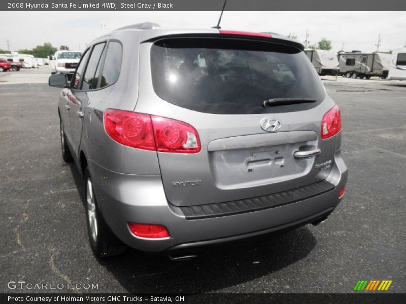 Steel Gray / Black 2008 Hyundai Santa Fe Limited 4WD